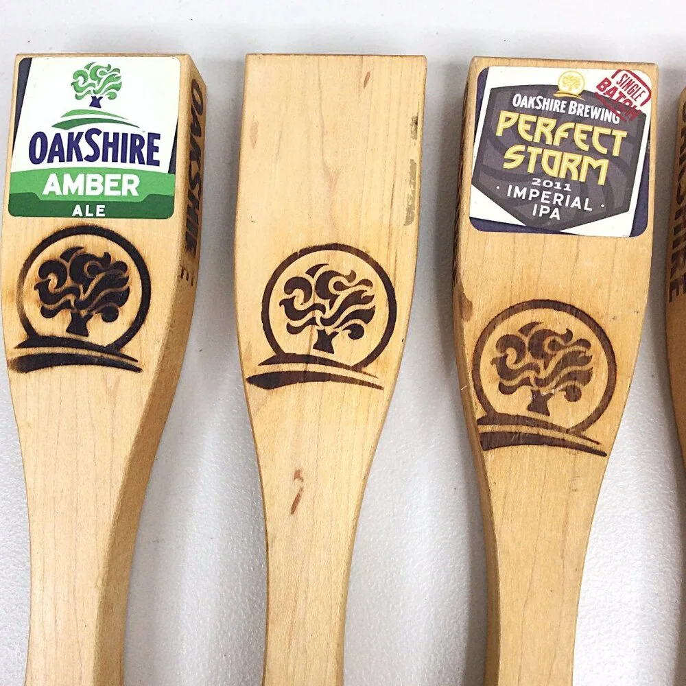 Lot of 5 Oakshire‎ Beer Tap Handles Amber Ale Watershed IPA Line Dry Rye Winter